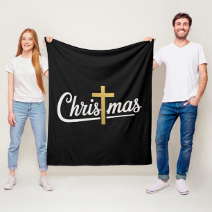Weihnachtskreuz Familie Matching Jesus Geschenk Id Fleecedecke