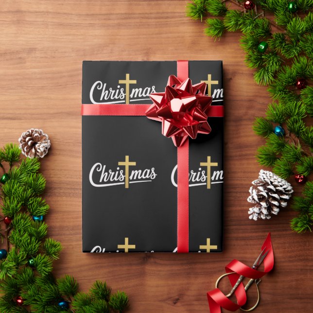 Weihnachtskreuz Familie Matching Jesus Geschenk Id Geschenkpapier (Feiertagsgeschenk)