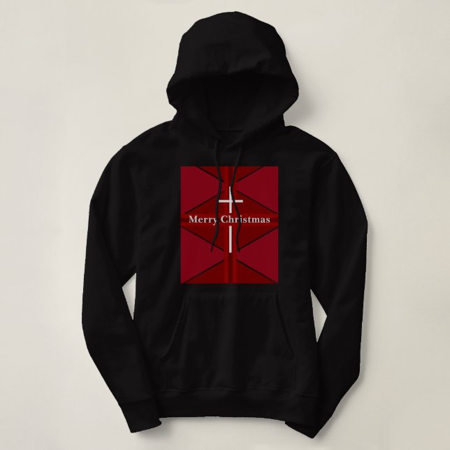 Weihnachtskreuz Hoodie (Design vorne)