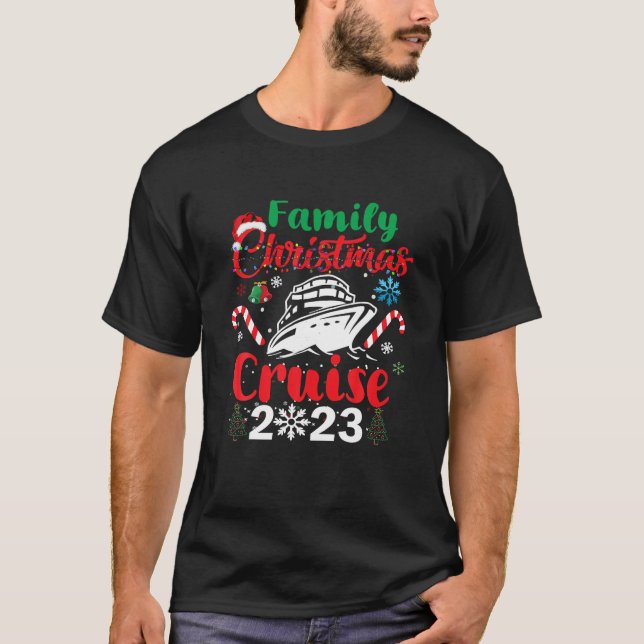 Weihnachtskreuzfahrt 2023 Merry Cruisemas Boat T-Shirt (Vorderseite)