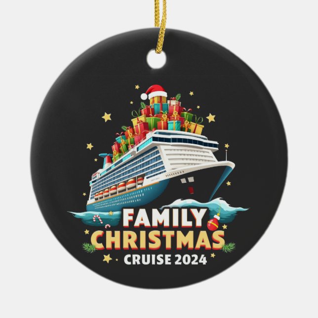 Weihnachtskreuzfahrt 2024 - Matching Outfit Keramik Ornament (Vorne)