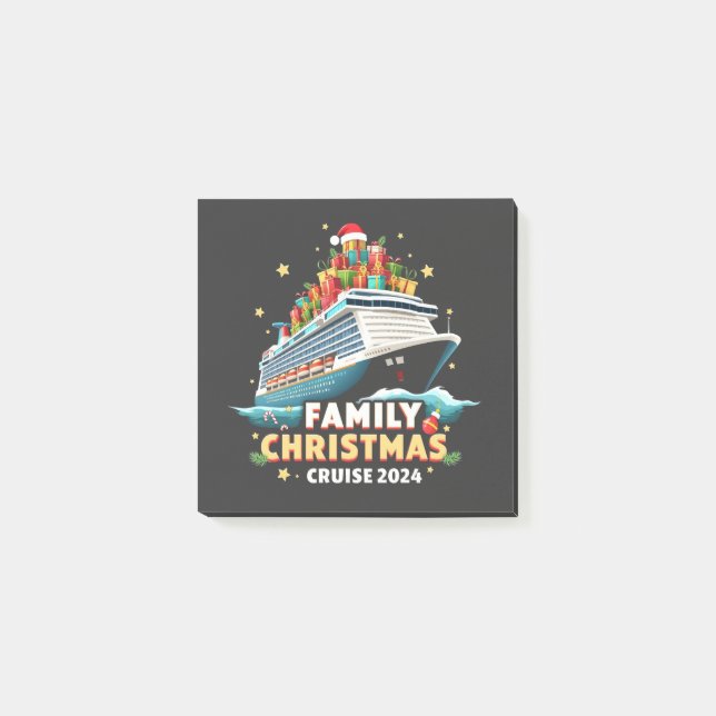 Weihnachtskreuzfahrt 2024 - Matching Outfit Post-it Klebezettel (Vorderseite)