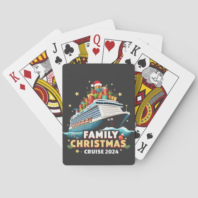 Weihnachtskreuzfahrt 2024 - Matching Outfit Spielkarten (Rückseite)