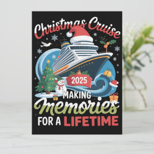 Weihnachtskreuzfahrt 2025 Erinnerungen für ein Leb Feiertagskarte