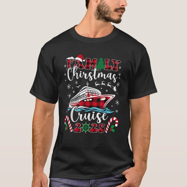 Weihnachtskreuzfahrt 2025 - Familienausflug T-Shirt (Vorderseite)