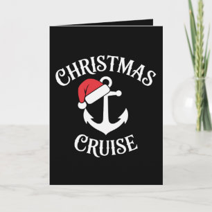 Weihnachtskreuzfahrt Anker Santa Hut Segeln Xmas Karte