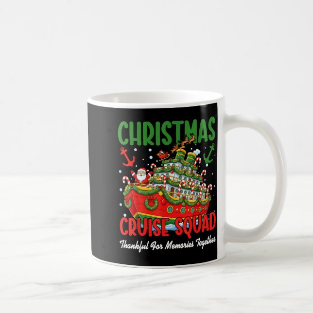 Weihnachtskreuzfahrt Cruisemas Squad 2025 Dankbar  Kaffeetasse (Rechts)
