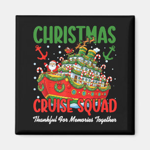 Weihnachtskreuzfahrt Cruisemas Squad 2025 Dankbar  Magnet