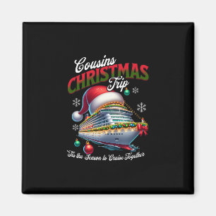 Weihnachtskreuzfahrtschiff passende Cousins Reise Magnet