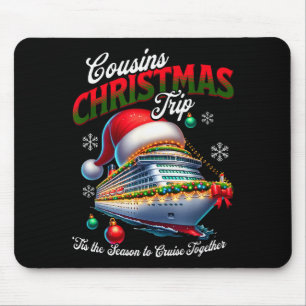 Weihnachtskreuzfahrtschiff passende Cousins Reise Mousepad