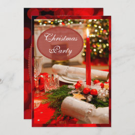 Weihnachtskricker & -Kerzen Einladung