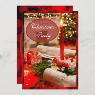 Weihnachtskricker & -Kerzen Einladung