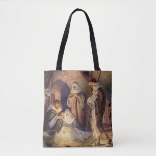 Weihnachtskrippe, 3 Hirten und Jesus