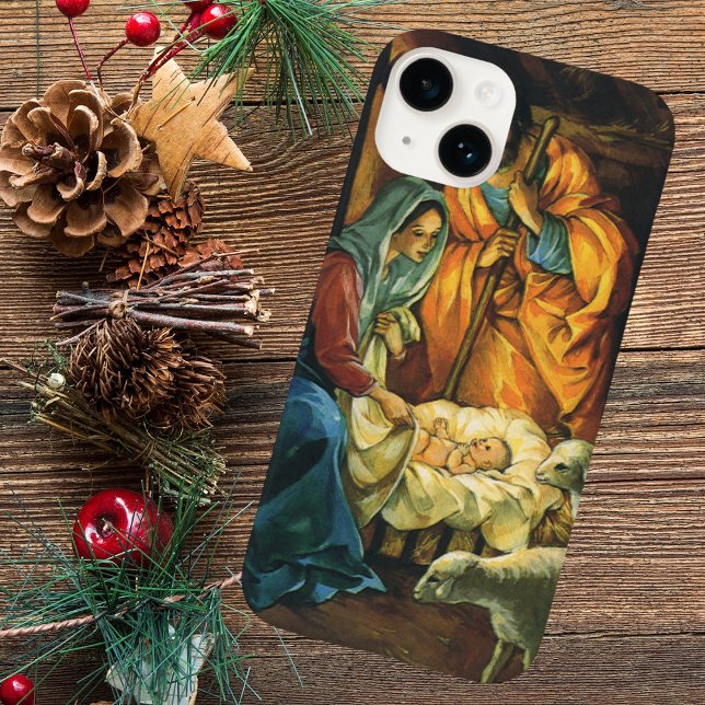 Weihnachtskrippe, Baby Jesus in Gefahr Case-Mate iPhone Hülle (Von Creator hochgeladen)
