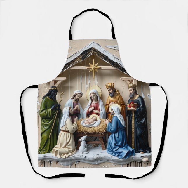 Weihnachtskrippe, Baum Weise Männer Bethlehem Schürze (Vorderseite)