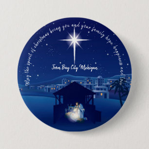 Weihnachtskrippe Button