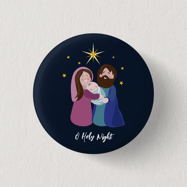 Weihnachtskrippe Button (Vorderseite)
