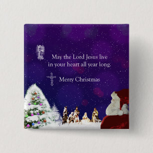 Weihnachtskrippe Button
