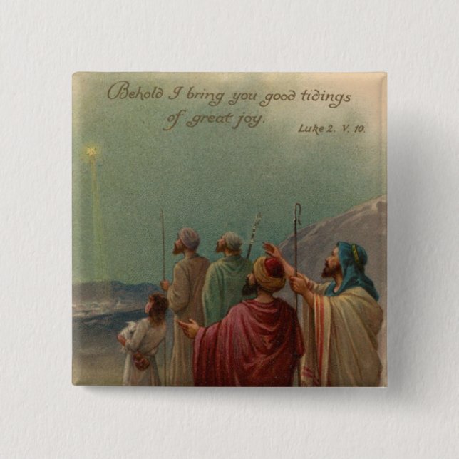 Weihnachtskrippe Button (Vorderseite)
