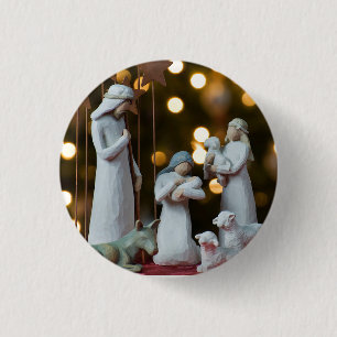 Weihnachtskrippe Button