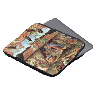 Weihnachtskrippe, Christi Geburt von Botticelli Laptopschutzhülle