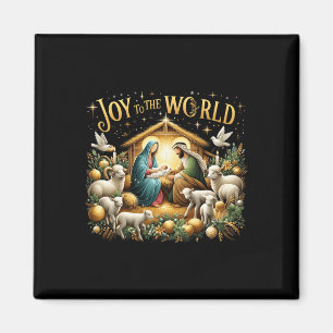 Weihnachtskrippe Christliche Geburt Jesu Joy to Magnet
