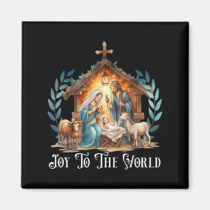 Weihnachtskrippe Christliche Geburt Jesu Joy to Magnet