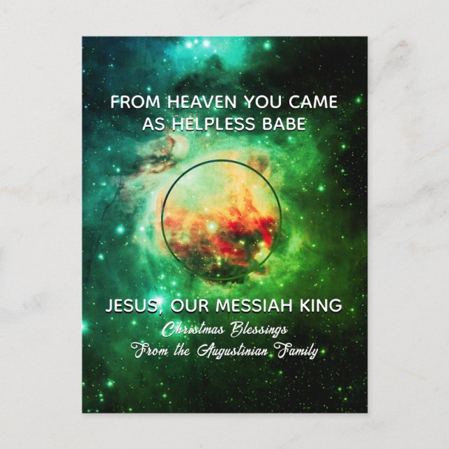 Weihnachtskrippe der Milchstraße Feiertagspostkarte (Vorderseite)