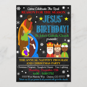 Weihnachtskrippe Einladung