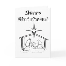 Weihnachtskrippe Farbe Ich