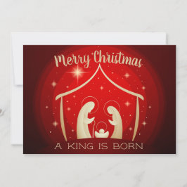 Weihnachtskrippe Feiertagskarte