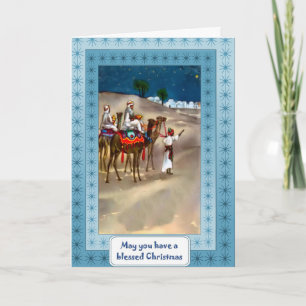 Weihnachtskrippe Feiertagskarte