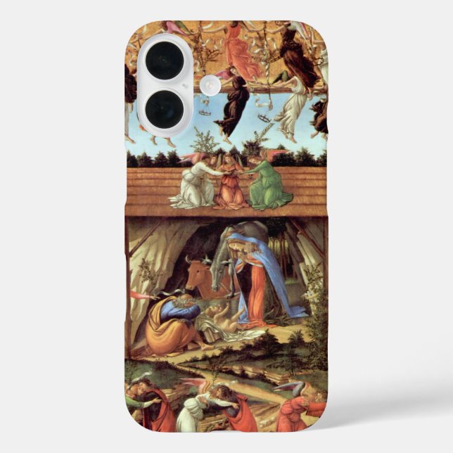 Weihnachtskrippe, Geburt Christi von Botticelli Case-Mate iPhone Hülle (Rückseite)