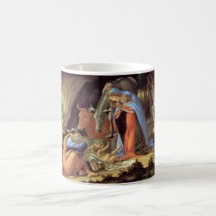 Weihnachtskrippe, Geburt Christi von Botticelli Kaffeetasse