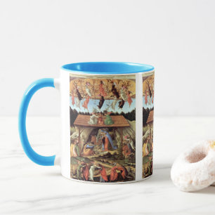 Weihnachtskrippe, Geburt Christi von Botticelli Tasse
