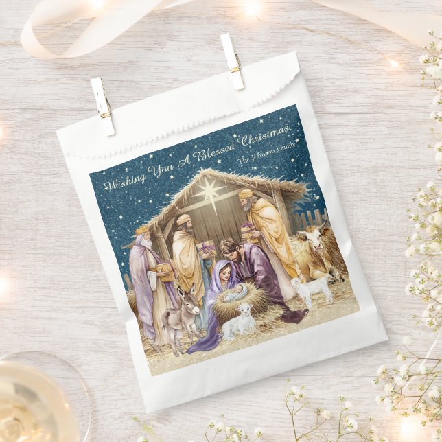 Weihnachtskrippe Geschenktütchen (Ausgeschnitten)