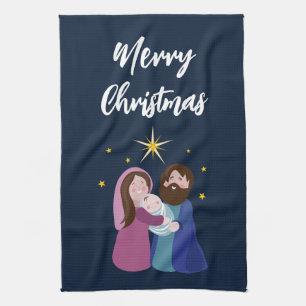 Weihnachtskrippe Geschirrtuch