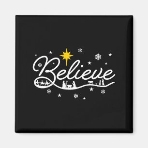 Weihnachtskrippe Glauben Christliche Familie Frohe Magnet