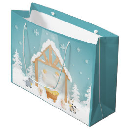 Weihnachtskrippe Große Geschenktüte