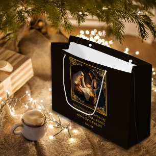 Weihnachtskrippe Heilige Familie Religiös Große Geschenktüte