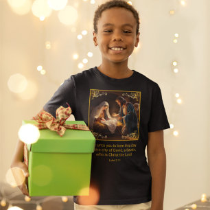 Weihnachtskrippe Heilige Familie Religious Luke 2: T-Shirt