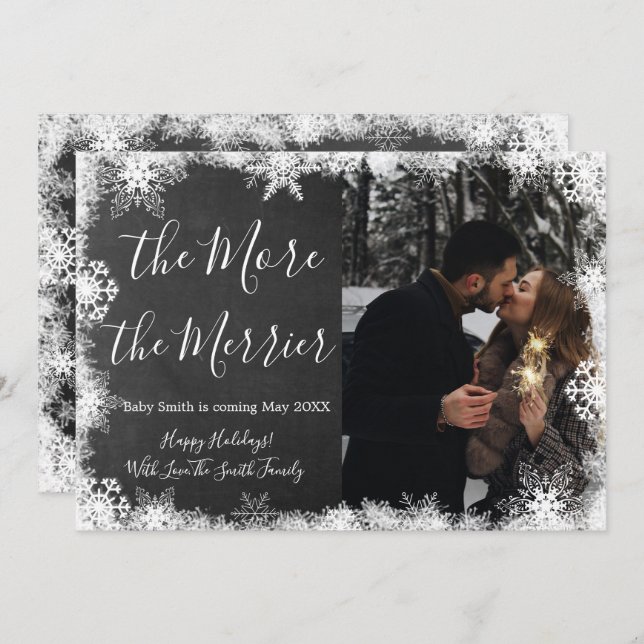 Weihnachtskrippe im Schnee-Foto Ankündigung von Ka (Vorne/Hinten)