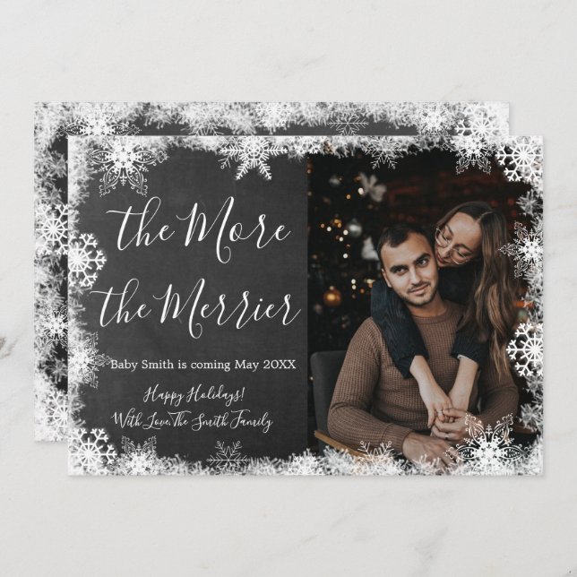 Weihnachtskrippe im Schnee-Foto Ankündigung von Ka (Vorne/Hinten)