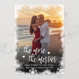 Weihnachtskrippe im Schnee-Foto Ankündigung von Ka