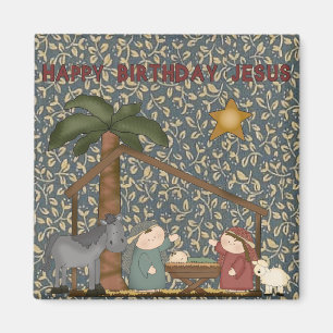 Weihnachtskrippe Jesus Magnet