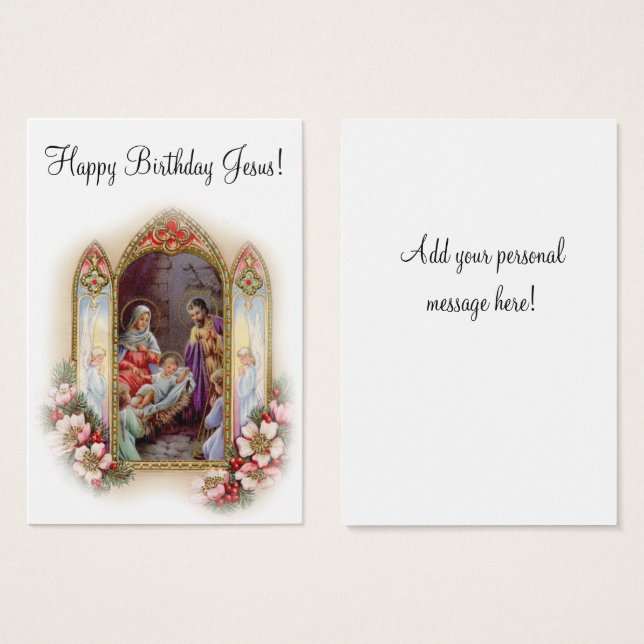 Weihnachtskrippe Jesus Mary Joseph (Vorne & Hinten)