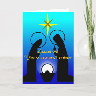 Weihnachtskrippe Karte