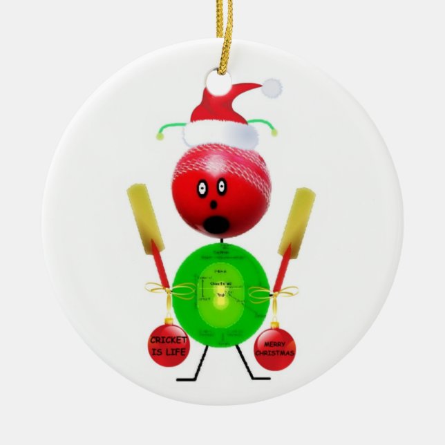 Weihnachtskrippe Keramik Ornament (Vorne)