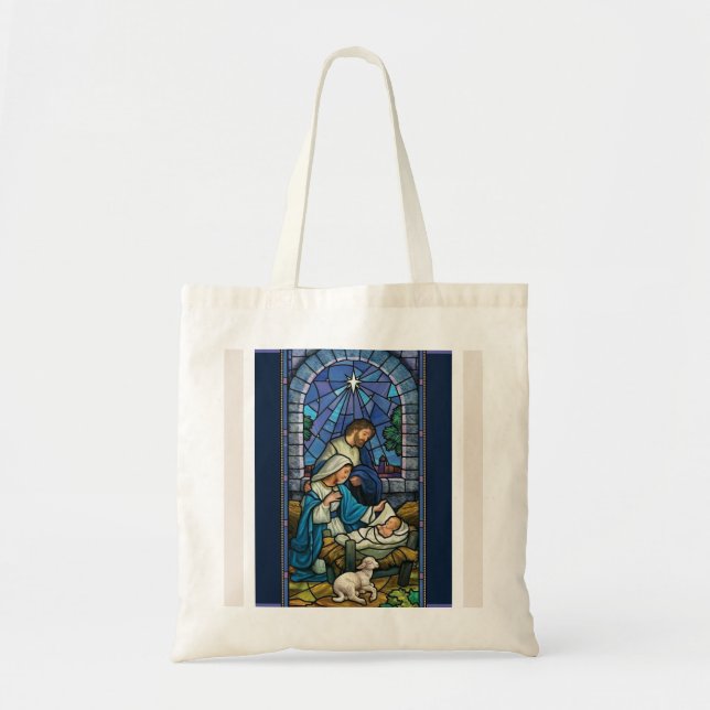 Weihnachtskrippe Kleine Tote Tasche (Vorne)