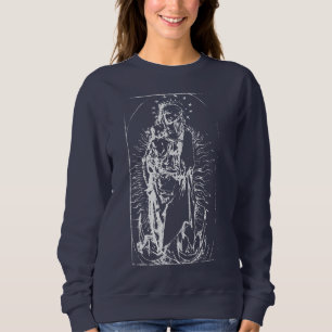 Weihnachtskrippe Madonna und Kinderkind Jungfrau M Sweatshirt